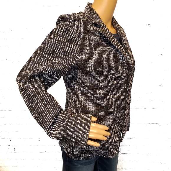 CAbi mingled tweed zip front blazer - Picture 6 of 8
